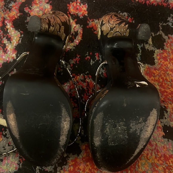 Dolce&Gabbana runway brocade platform and diamanté shoes - Picture 4 of 8